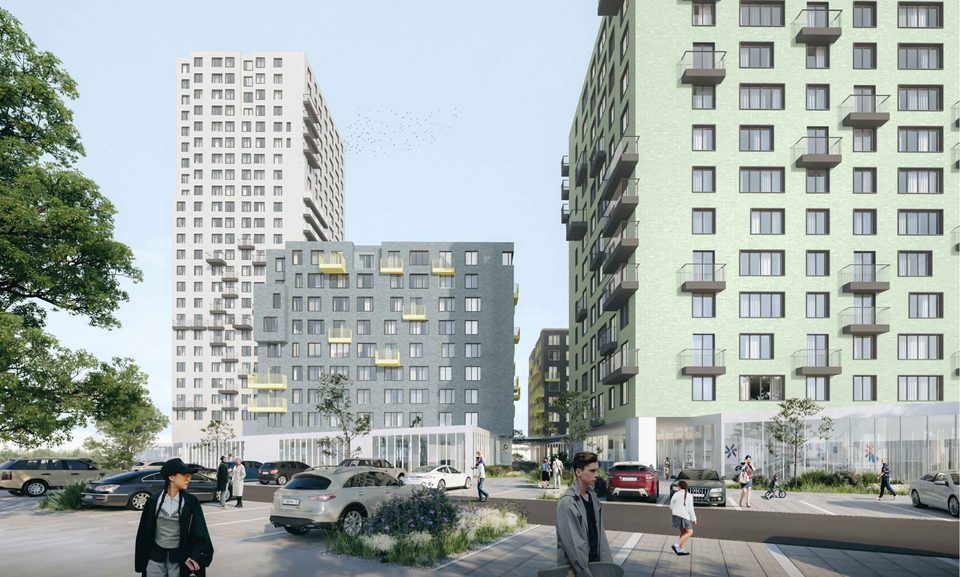 Квартал в Гагаринском парке