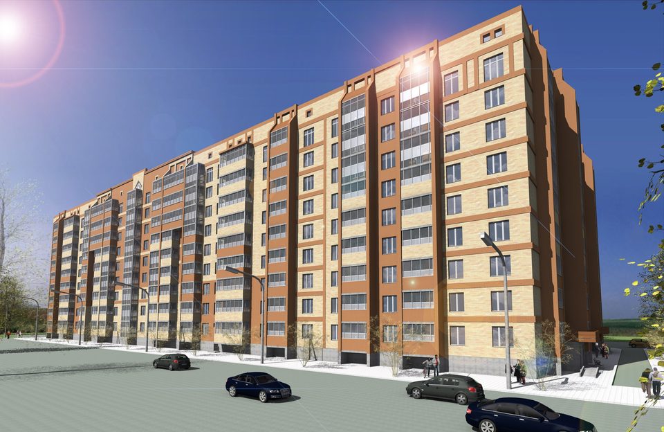 9-этажный 279-квартирный Многоэтажный жилой дом по ул. Болонина