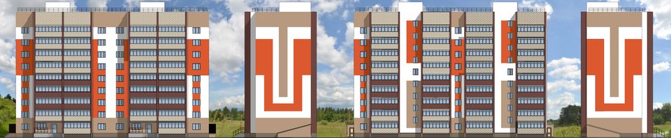 Группа многоэтажных жилых домов по ул.Карцева