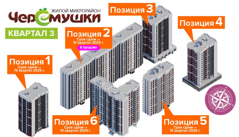 Жилой микрорайон "Черемушки" позиция 5